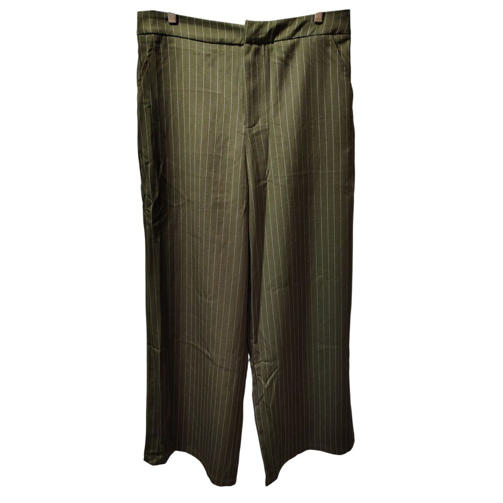 Cider Olive Pinstripe Trousers